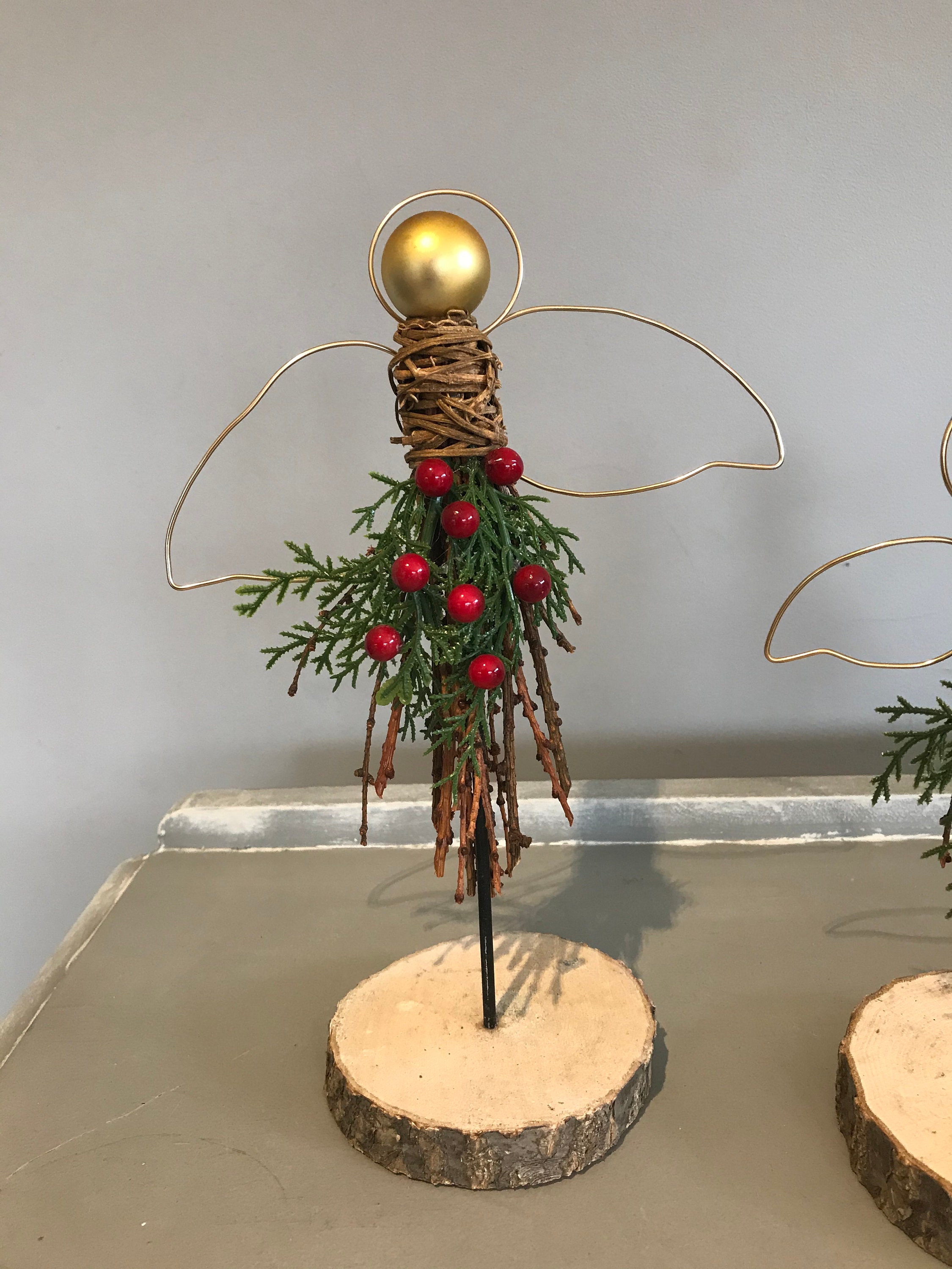 Christmas Angel Decoration Rustic Angel Christmas Decoration