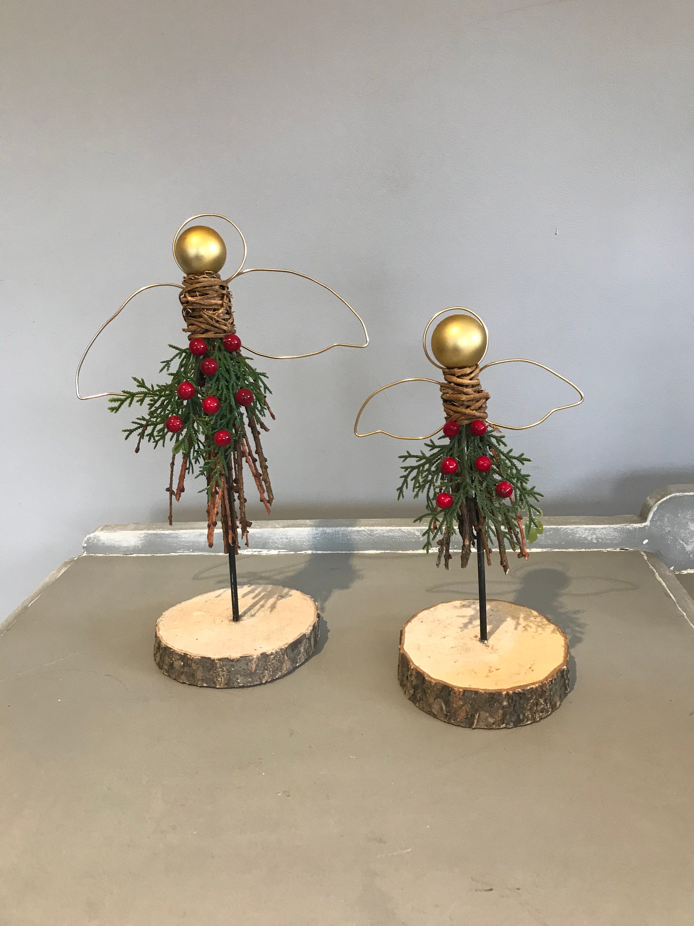 Christmas Angel Decoration Rustic Angel Christmas Decoration