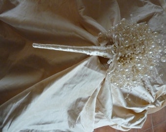 Bubble pearl wedding bouquet in ivory - ivory bouquet - pearl bouquet - brides bouquet - bridal bouquet - wedding flowers -