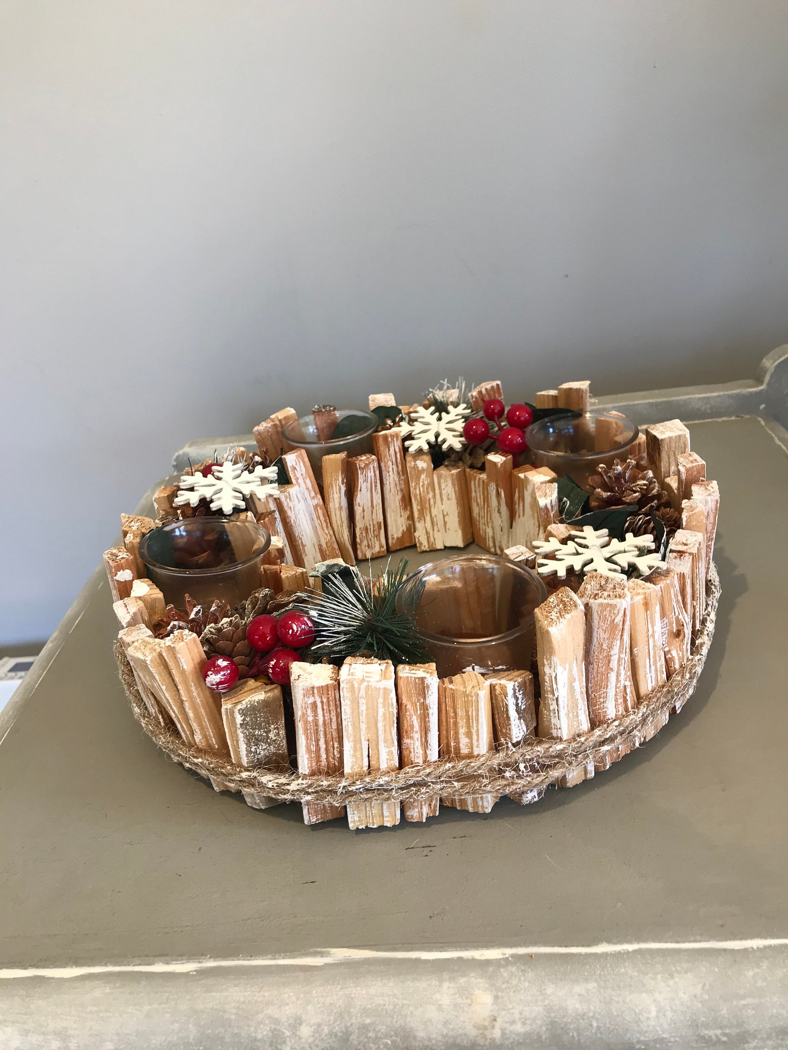 Traditional German Advent Wreath - Count the Sundays before Christmas