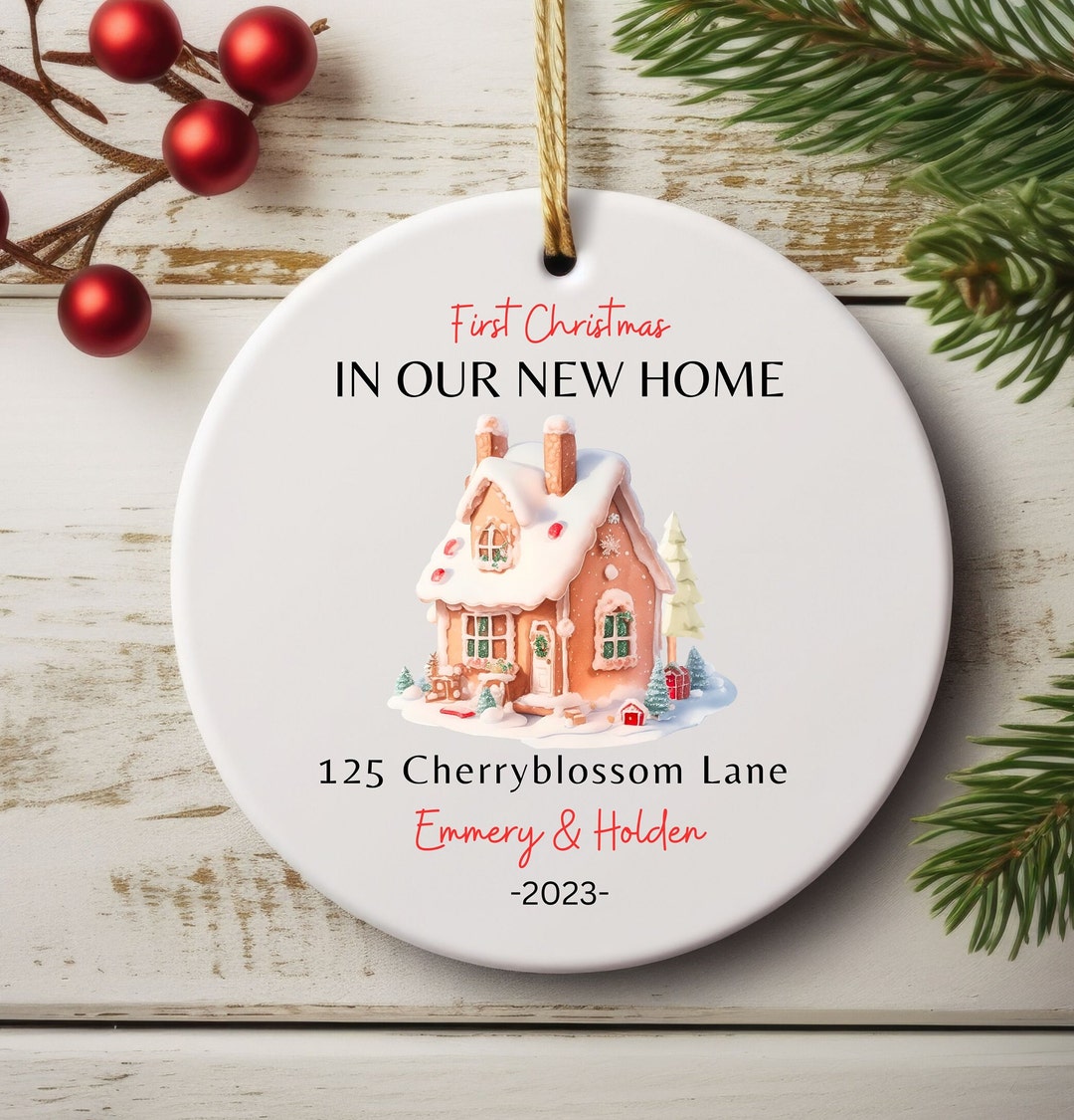 First Christmas in New Home Ornament Personalized New Home Etsy