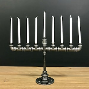 Industrial Pipe Menorah image 1