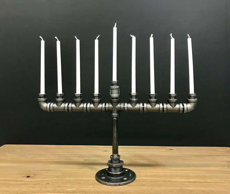 Industrial Pipe Menorah image 1