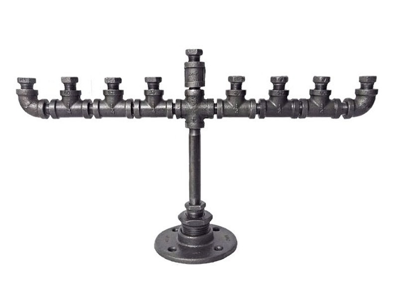 Industrial Pipe Menorah image 2