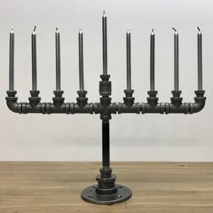 Industrial Pipe Menorah image 5