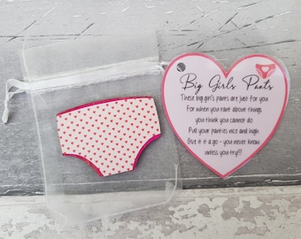 Big Girls Pants - Motivational Gift - Knickers to It - Anxiety Aid - Be Brave Inspirational Gift - Big Girl's Panties - Small Business Owner