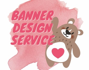 Custom Banner Design for Social Media, Etsy Stores & Websites - Custom design small business Banner - Graphics for Small Business - Graphics