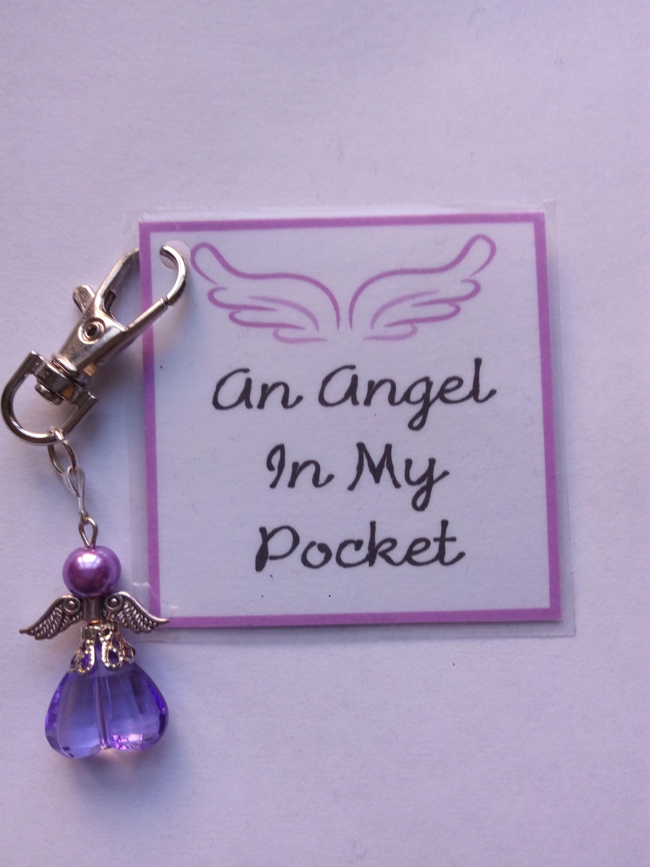 Angel in My Pocket Keyring - Angel Bag Charm - Angel in My Pocket ...