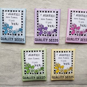 Mini Seed Pack Wild Flower Seeds Seed Pack Seeds For Mum Mothers Day Gift Garden Gift Seed Bomb Alternative Garden Seeds image 1