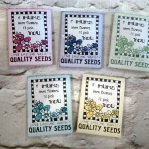 Mini Seed Pack Wild Flower Seeds Seed Pack Seeds For Mum Mothers Day Gift Garden Gift Seed Bomb Alternative Garden Seeds image 3