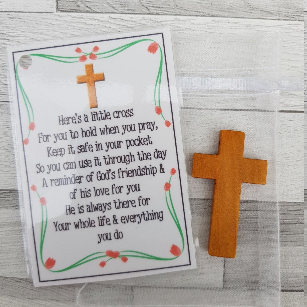 Cross in My Pocket Faith Cross Religious Gift God/jesus Faith Reminder  Comfort in Jesus Gift Remembrance Token Anxiety Aid 