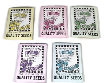 Friendship Seeds - Mini Seed Pack - Wild Flower Seeds - Seed Pack - Wedding Favour - Party Favour - Seed Bomb Alternative - Garden Seeds