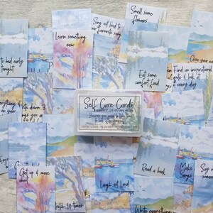 Self Care Card Pack - Relaxation Cards - Create Time for You Cards - Me time Cards - Anxiety Cards