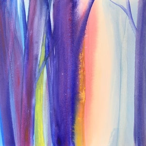 Original watercolor, title: Paesaggio