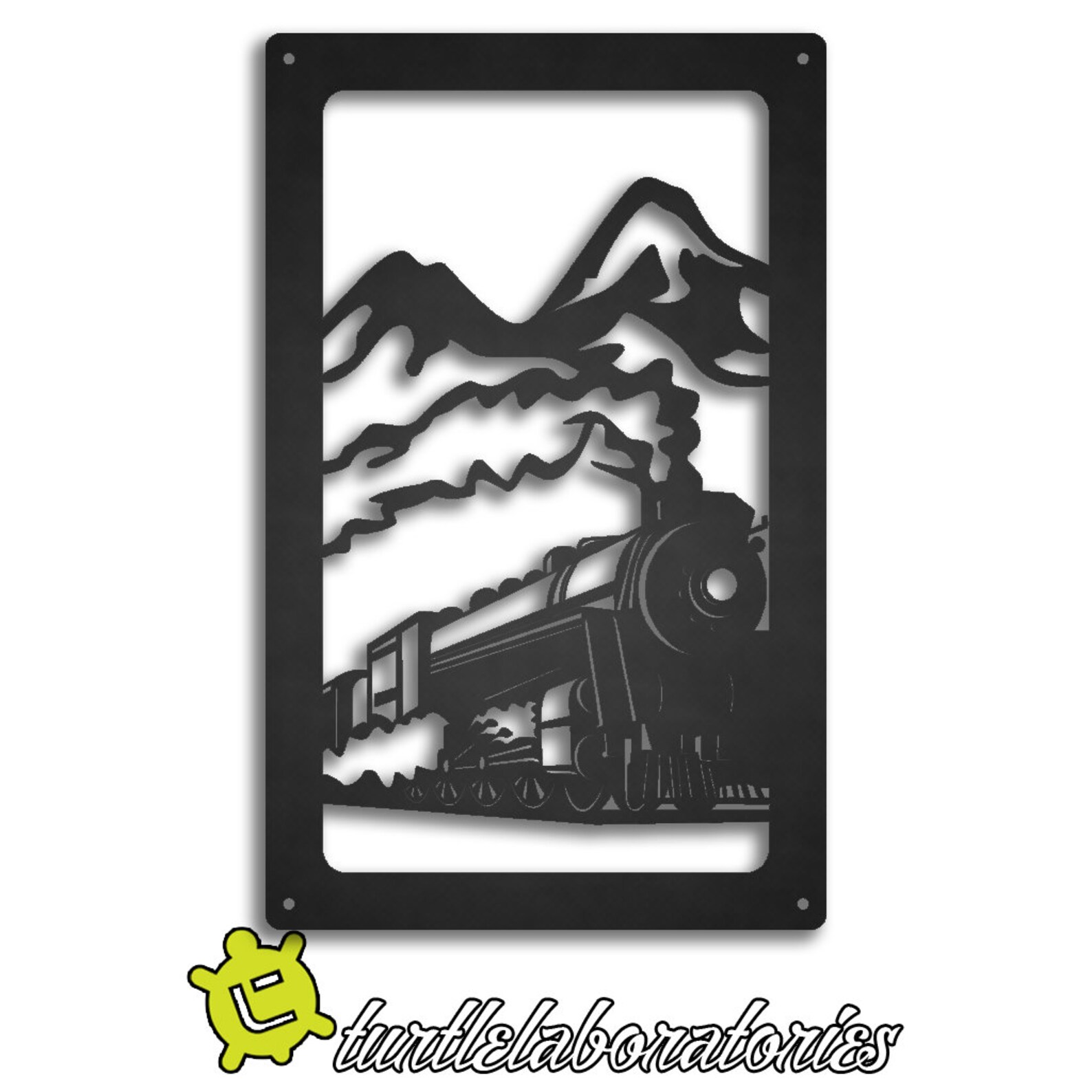 Train Metal Wall Art Hanging Home Decor Etsy