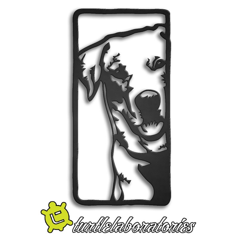 Peeping Dog Metal Wall Art Hanging Home Decor Etsy