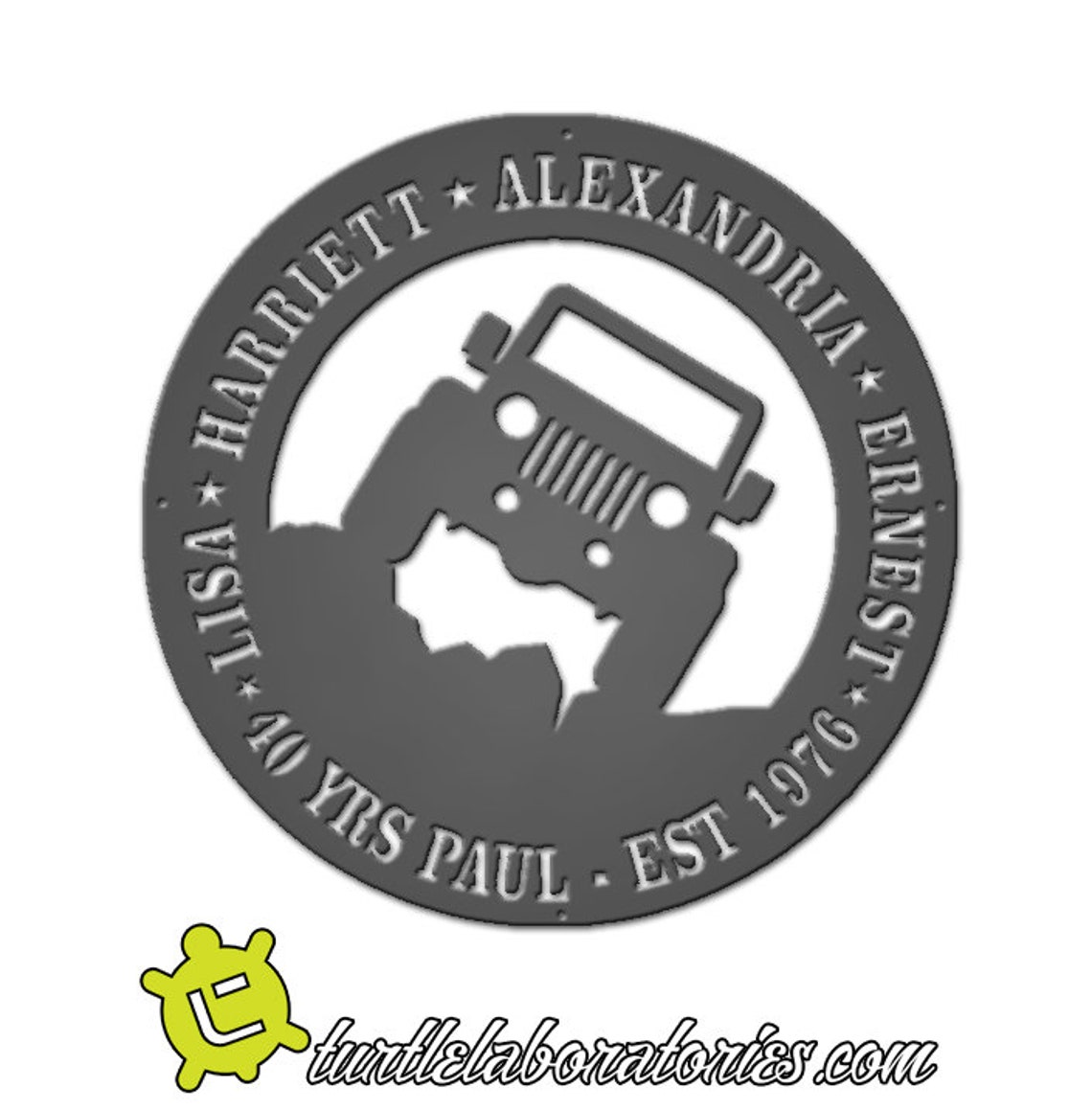 Custom Jeep Name Sign Etsy