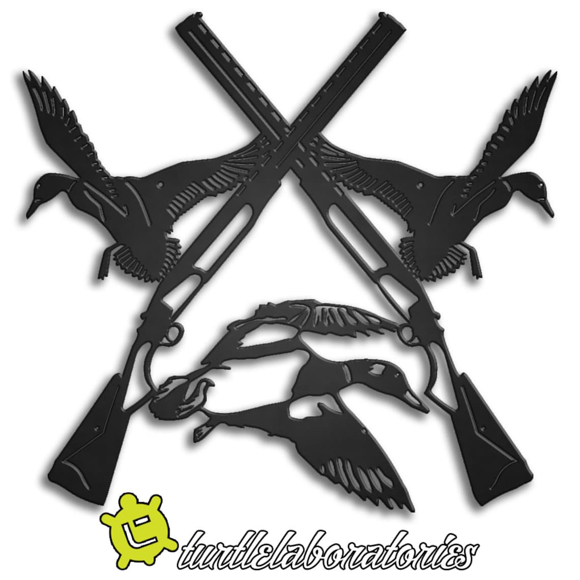 Duck Hunting with Guns Metal Wall Art Hanging Home Decor Etsy