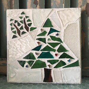 Christmas Tree in the Winter Woods