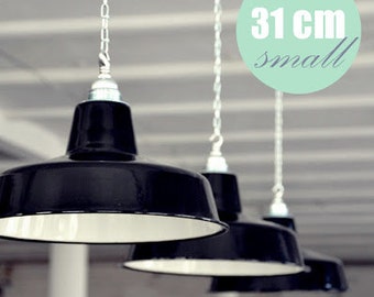 Factory Lamp 31cm 12" Enamel Lamp Black