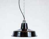 Factory lamp 31 cm enamel lamp Enamel black