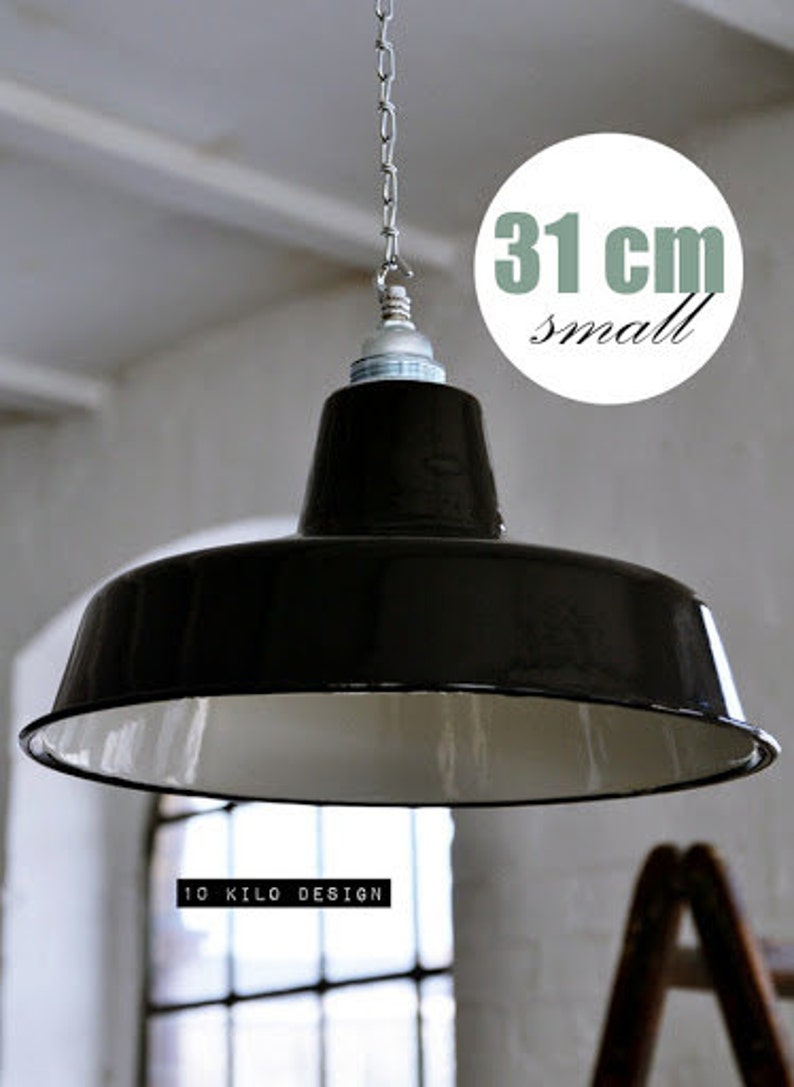 Industrial Factory Shade Enamel Ceiling Lighting Etsy