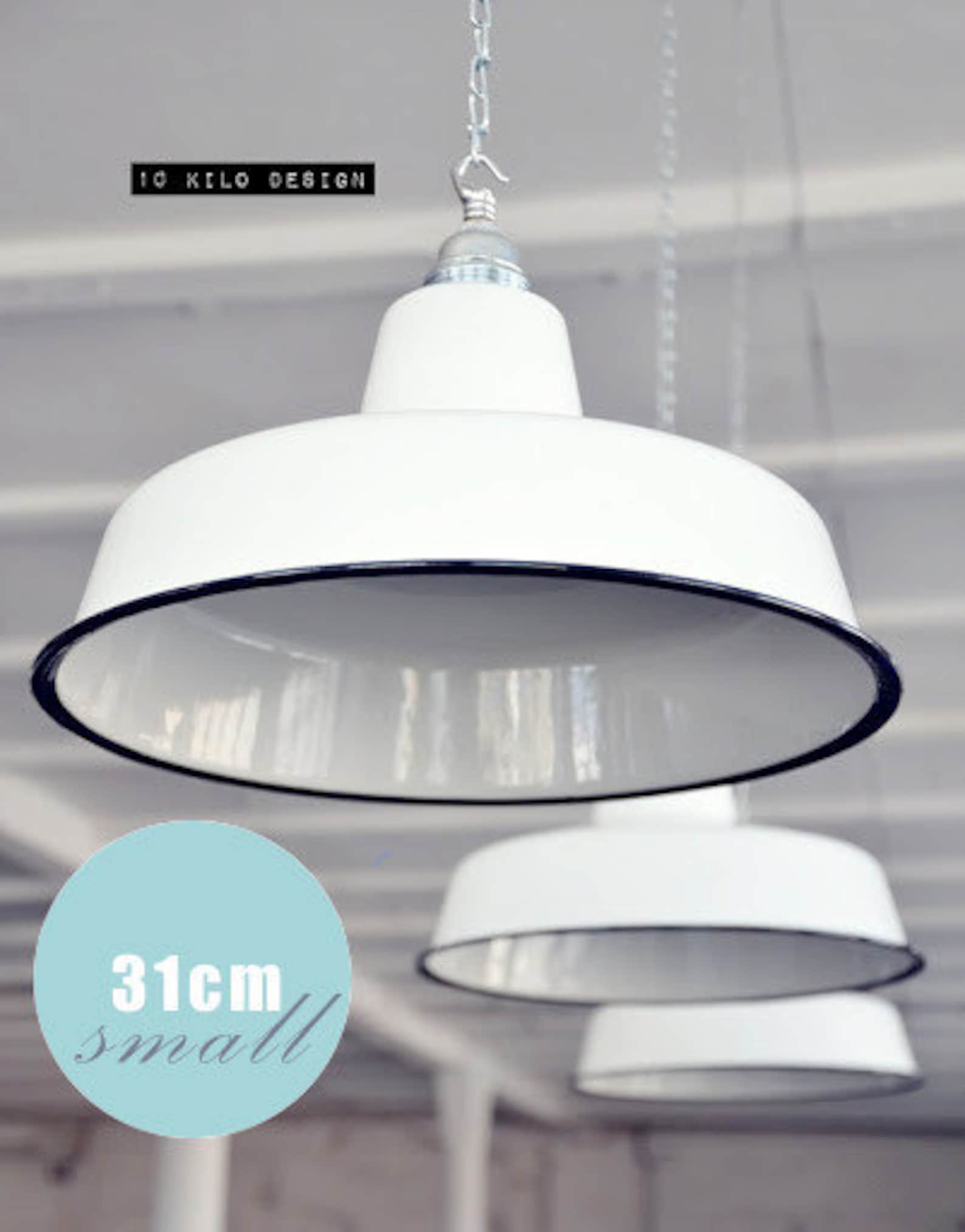 Industrial Factory Shade Enamel Ceiling Lighting Etsy