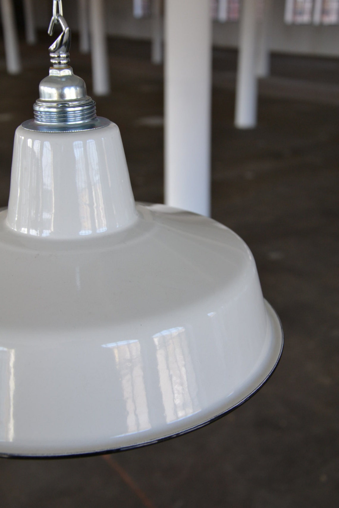 Industrial Factory Shade Enamel Ceiling Lighting Etsy