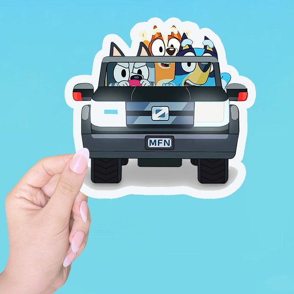 Muffin Bluey Car Decal Etsy Denmark 