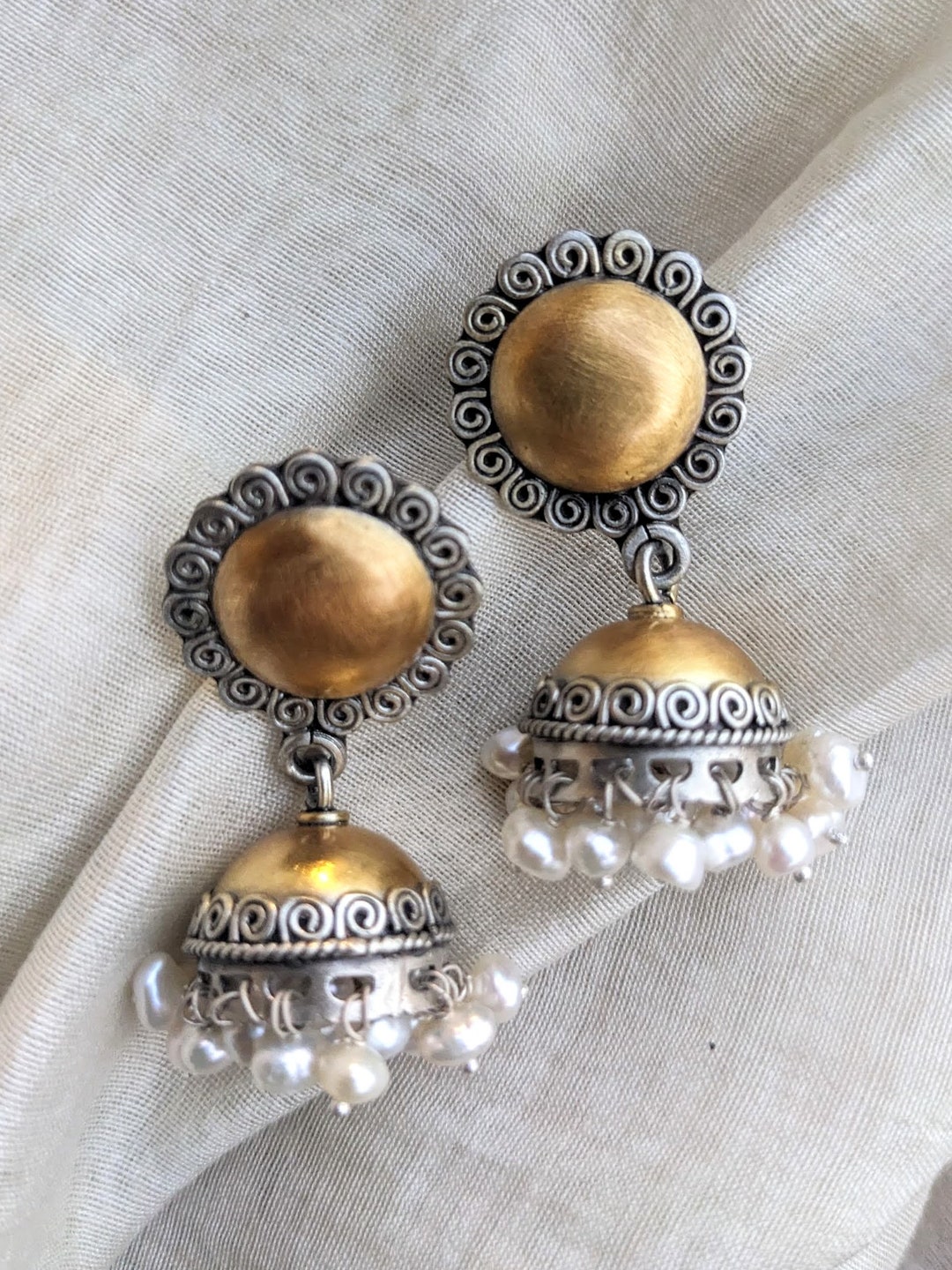 Pure Silver Imara Jhumka main image 1