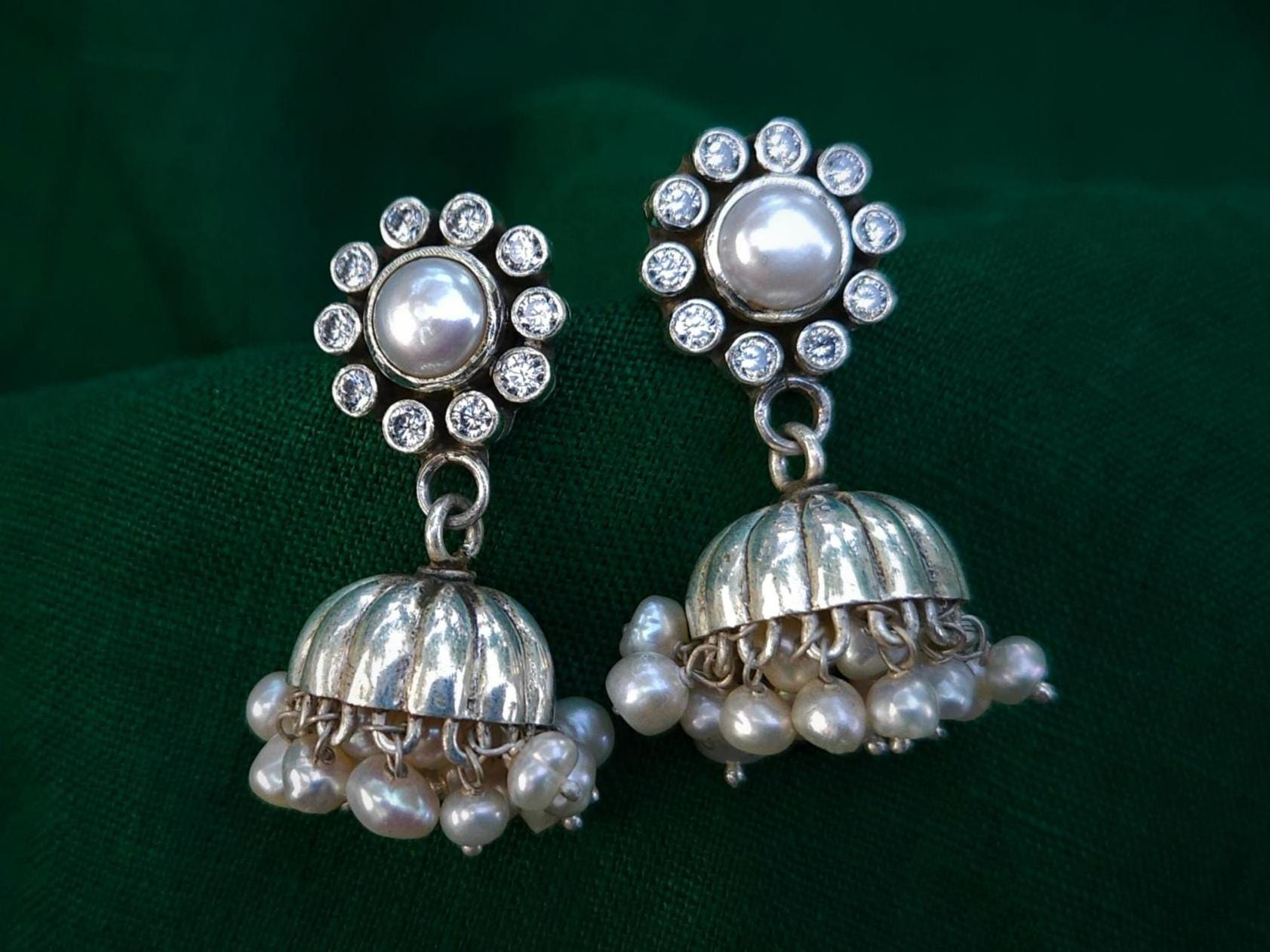Pure Silver Zehra Jhumki main image 1
