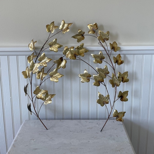 Oak Leaf Metal Wall Sculpture Etsy