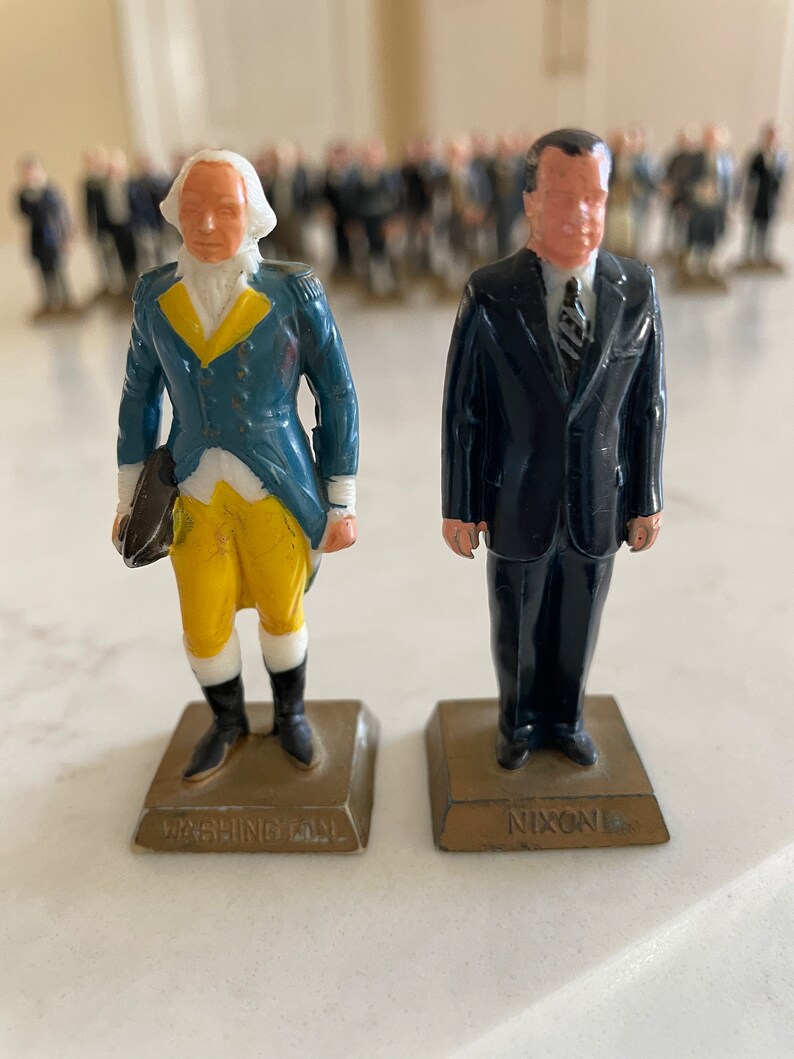 Vintage 1960s Marx US President Figurine Collection Etsy