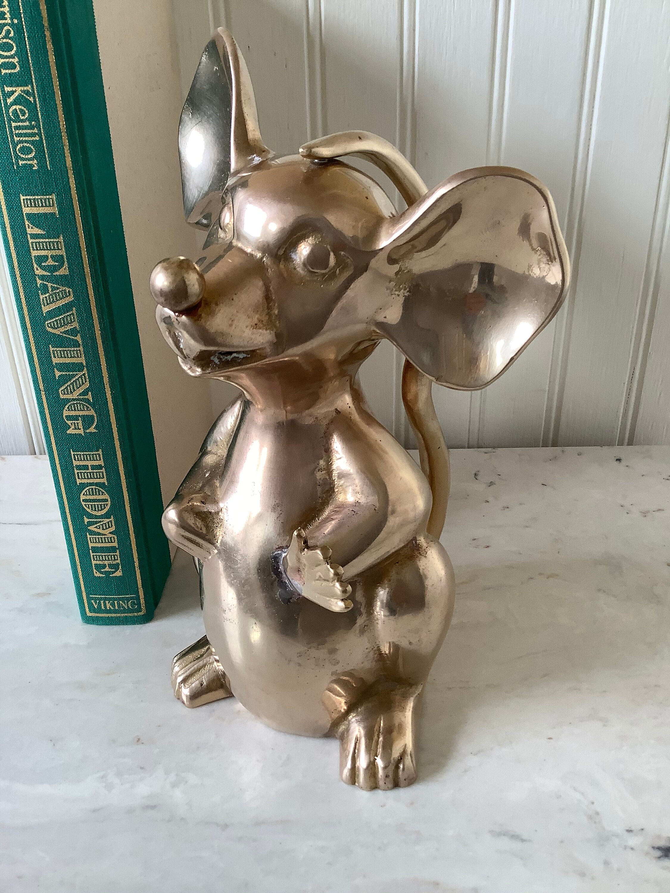 Vintage Large Brass Mouse Statue Brass Mouse/Rat Charles Etsy