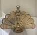 Vintage Brass Peacock Fireplace Screen, Brass Fireplace Screen, Cameo, Bohemian, Victorian, Hollywood Regency