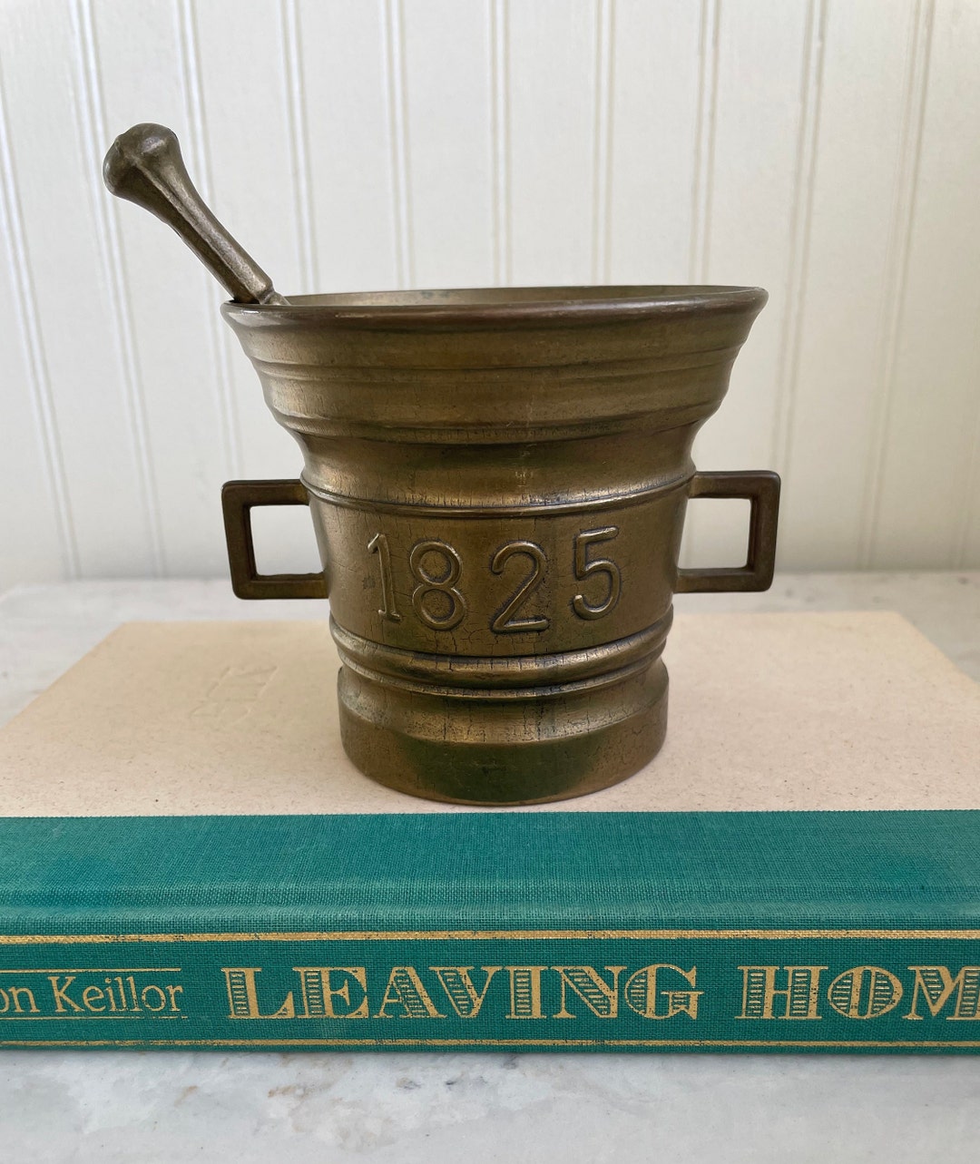 Vintage Brass 1825 Mortar and Pestle, Apothecary Mortar & Pestle Etsy