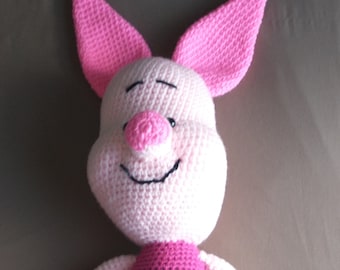 Crochet Piglet Inspired Stuffed Toy Amigurumi