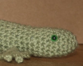 Crochet Green Lizard