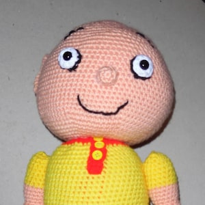 Op Caillou geïnspireerd haakpatroon knuffel
