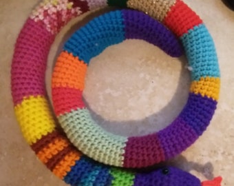 Crochet Hiss the Snake Stuffed Toy Amigurumi