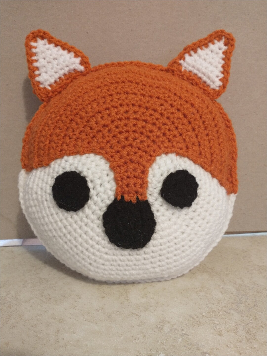 Crochet Fox Head Pillow - Etsy