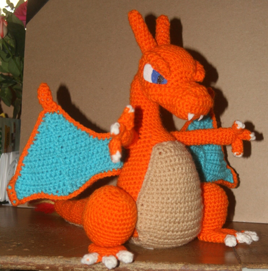 手作りかぎ針編みポケモン リザードン（通常またはシャイニー