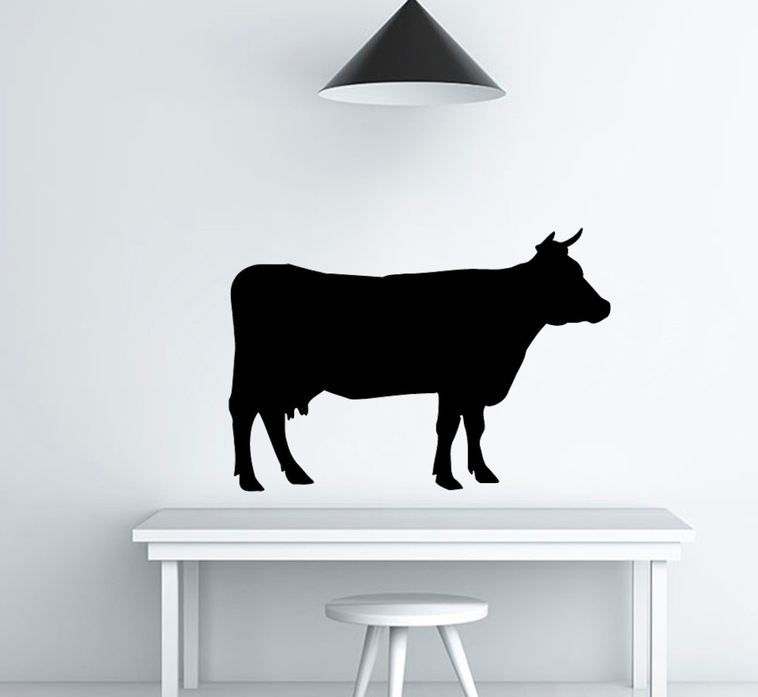 Wall Decals Cow Decal Vinyl Sticker Kitchen Nterior Design Home Living ...