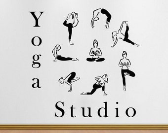 Wall Decals Yoga Studio Yoga Meditation Sport Namaste Decal Vinyl Sticker Home Decor Bedroom Interior Design Art Mural MS630