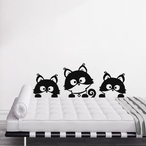 Wall Decals Cats Decal Vinyl Sticker Decal Art Home Decor Art Mural Bedroom Nursery MS426