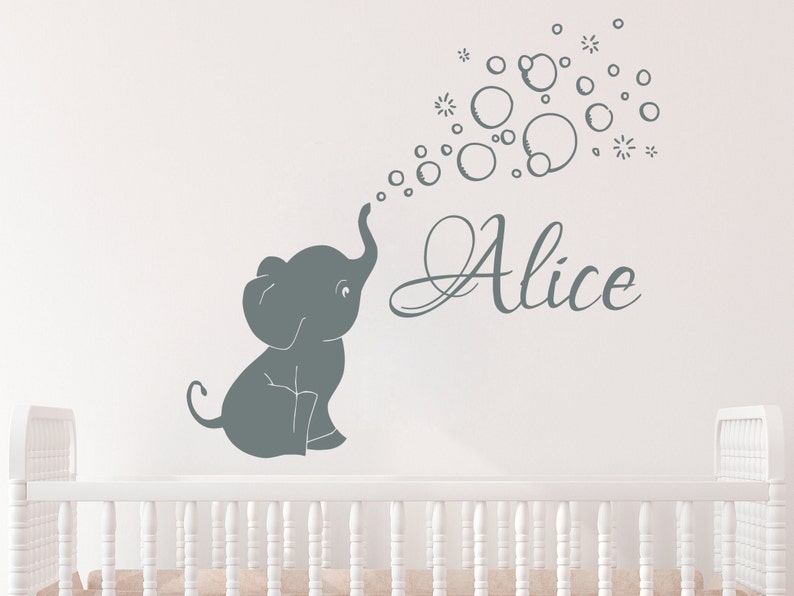 Wall Decal Baby Girl Name Personalized Name Wall Decal Etsy