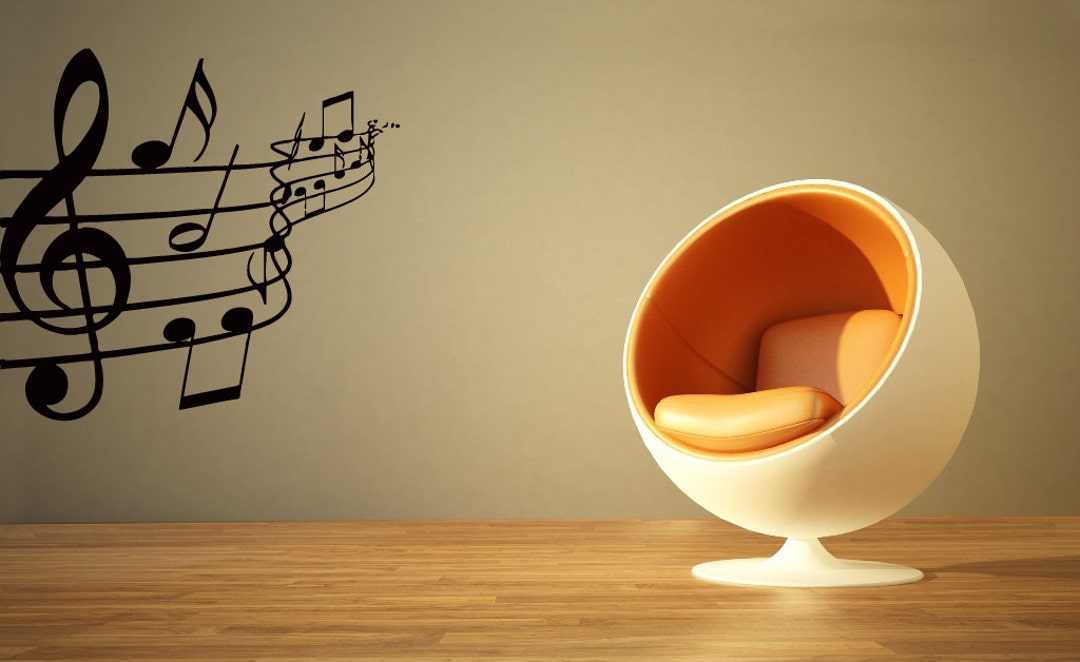 Wall Decals Music Treble Clef Decal Vinyl Sticker Home Decor Music ...