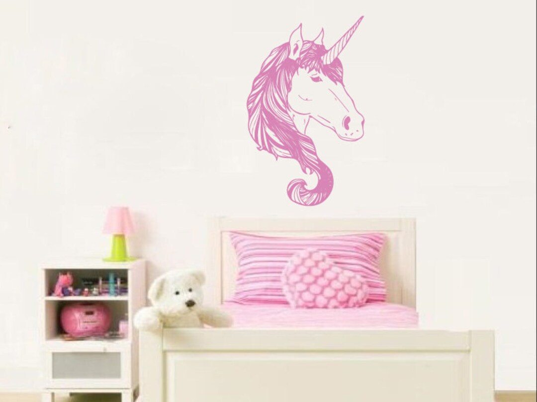 Unicorn Wall Decals Nursery Horse Sticker Decal Vinyl Home Etsy