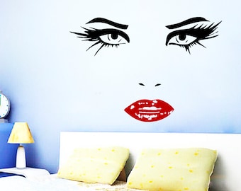 Beautiful Girl Wall Decal - Removable & Waterproof Wall Sticker For Bedroom, Living Room, Salon Decor - View #8