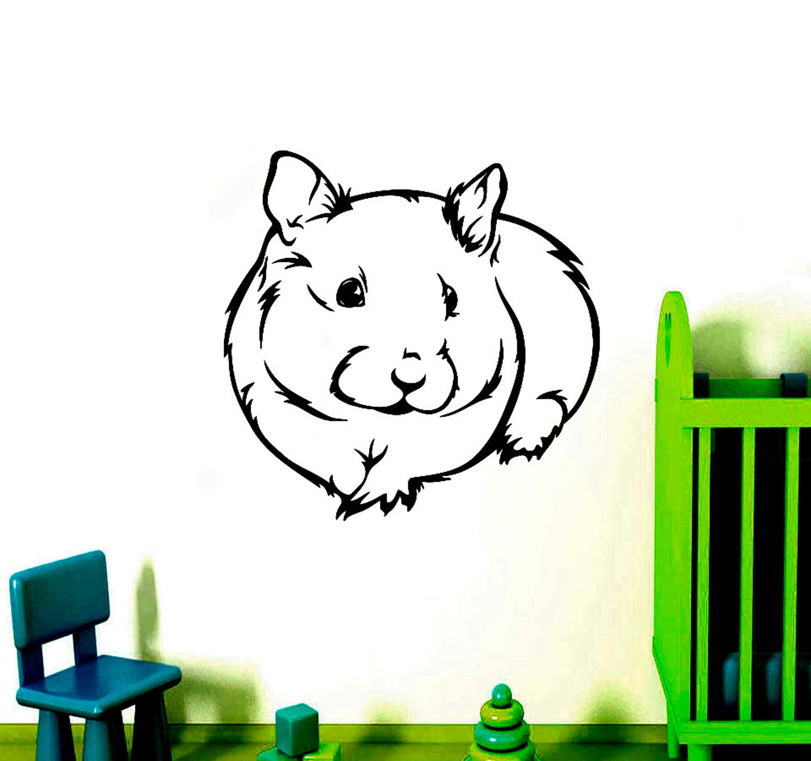 Wall Decals Animal Hamster Decal Vinyl Sticker Home Decor Etsy